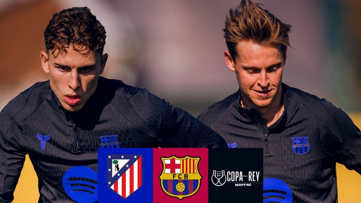 تمرینات بارسلونا پیش از بازی با اتلتیکو مادرید در جام حذفی