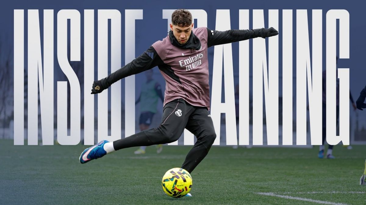 تمرینات رئال مادرید پیش از بازی با رئال سوسیداد