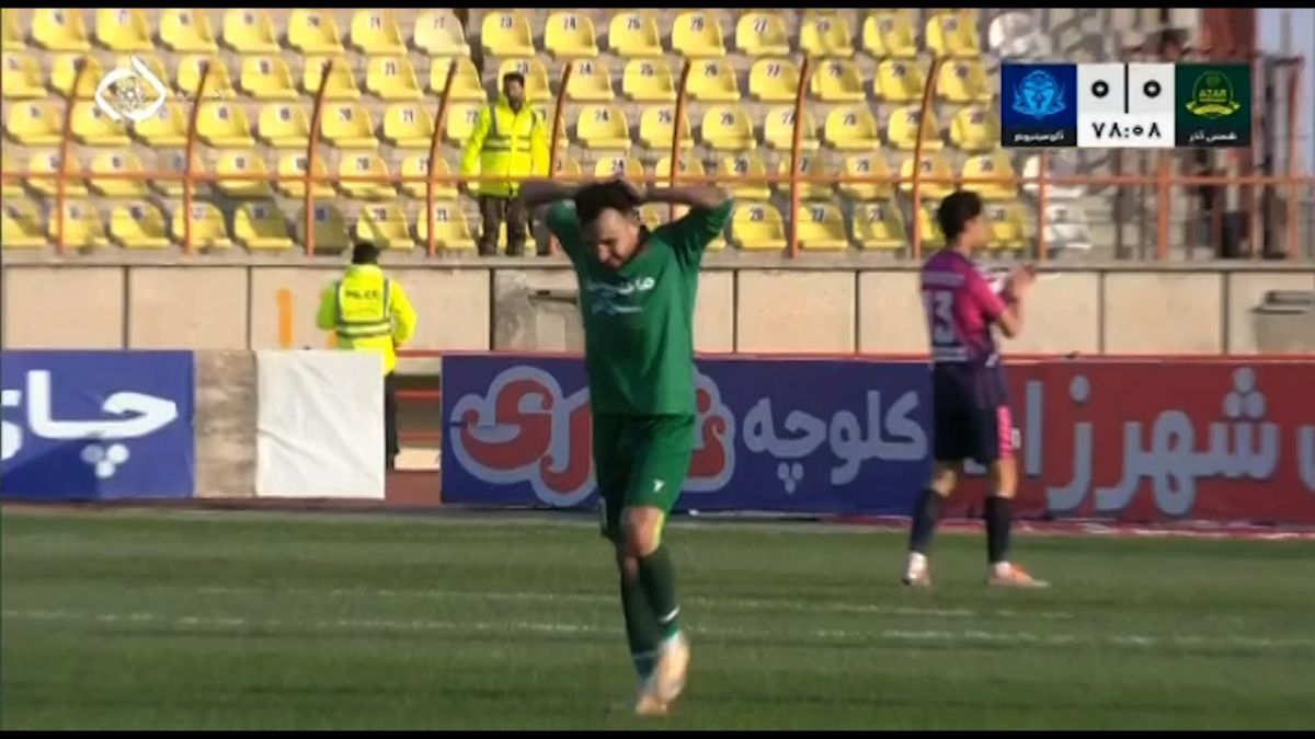 سوپر واکنش محمد خلیفه مقابل شوت ممی زاده