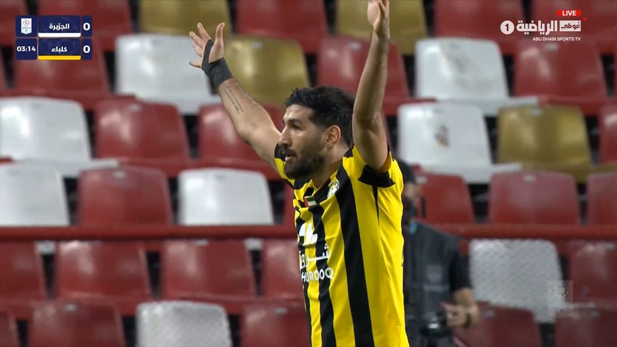 گل اول الاتحاد کلبا به الجزیره امارات (شهریار مغانلو)