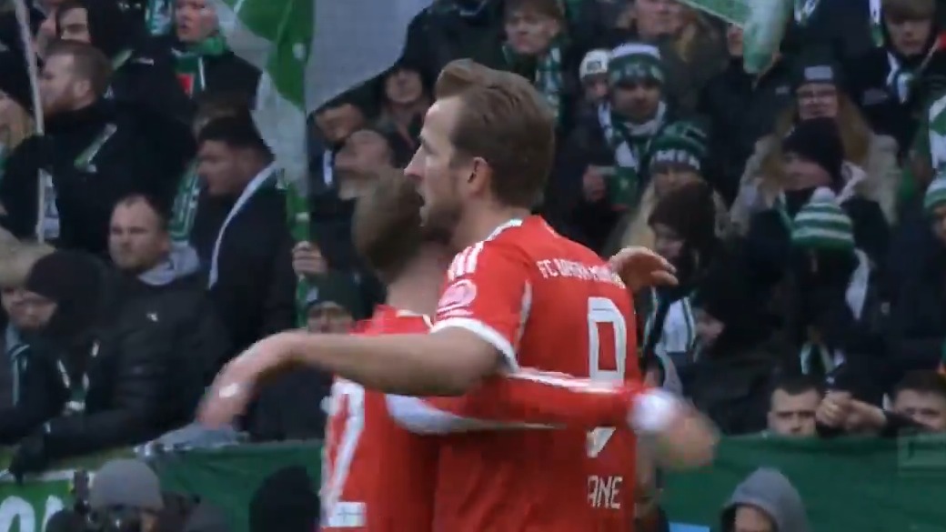 گل دوم بایرن مونیخ به وردربرمن (دبل هری کین)