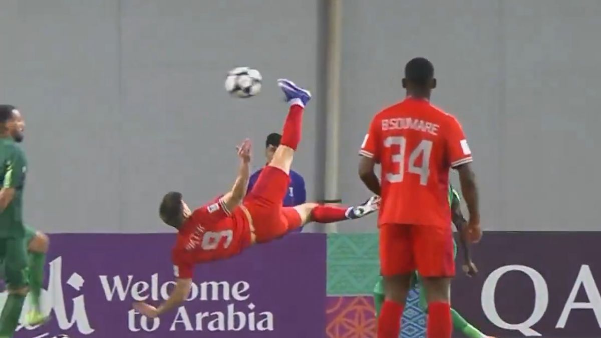 گل اول الدحیل به الشرطه (قیچی برگردان فوق العاده پیانتک)