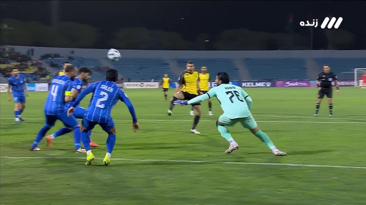 گل دوم الحسین اردن به استقلال (ابو الجزار - اشتباه وحشتناک فرعباسی)