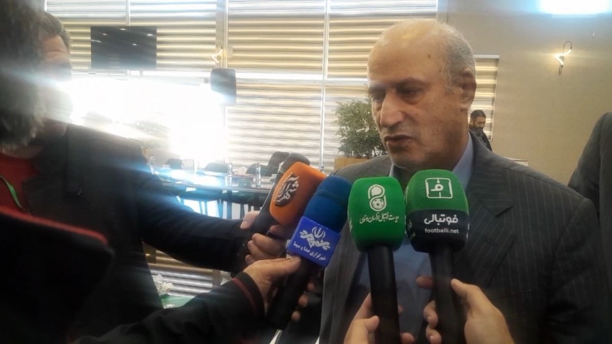 صحبت‌های مهدی تاج در حاشیه مجمع سالیانه هیات فوتبال خراسان رضوی