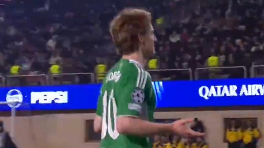 گل سوم نیوکاسل به قره باغ (دبل آنتونی گوردون)