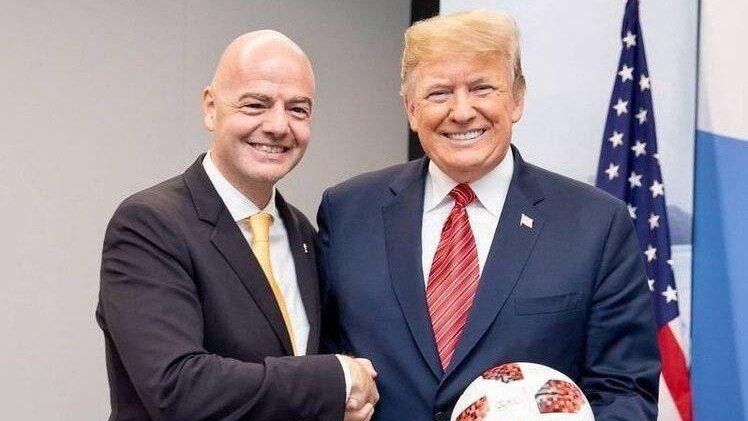 شوخی عجیب ترامپ؛ رییس فیفا شبیه بادام زمینی است!