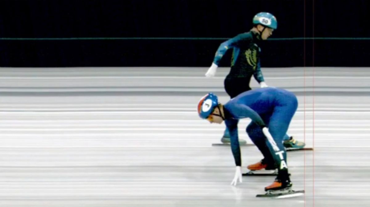 VAR در المپیک زمستانی و یک صحنه نادر در رشته اسکیت سرعت مسیر کوتاه
