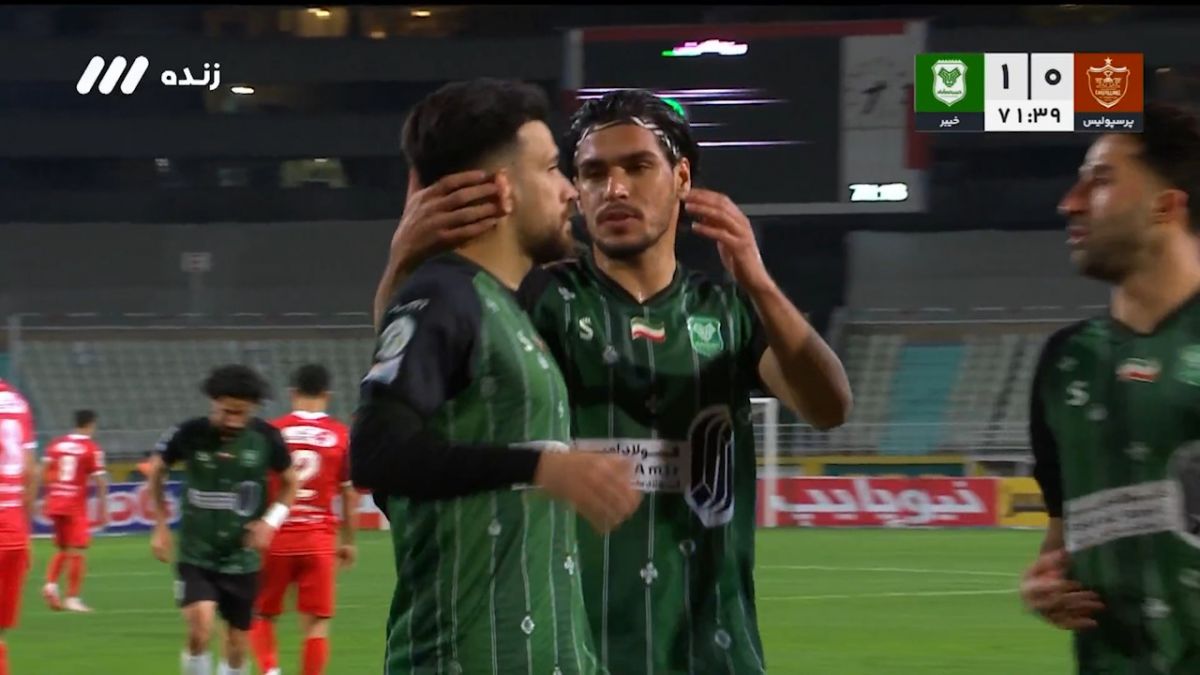 گل دوم خیبر خرم آباد به پرسپولیس (بابایی - پنالتی)