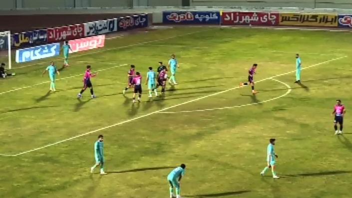 گل اول آلومینیوم اراک به پیکان (جواد آقایی پور)