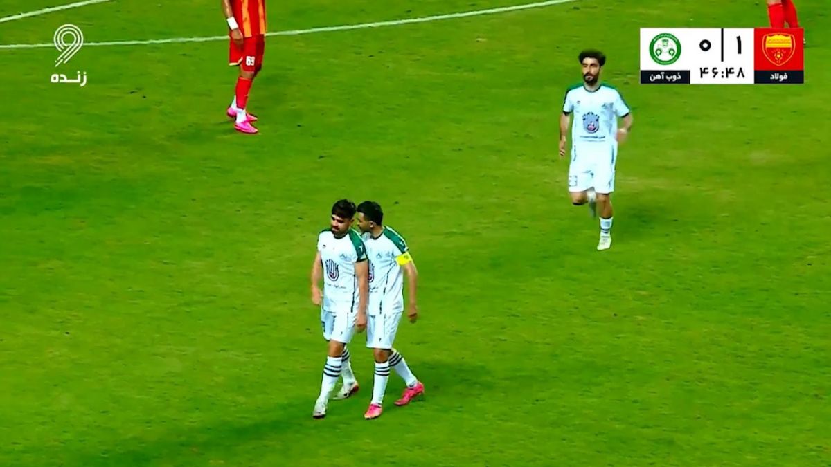 گل اول ذوب آهن به فولاد (پدرام قاضی پور)