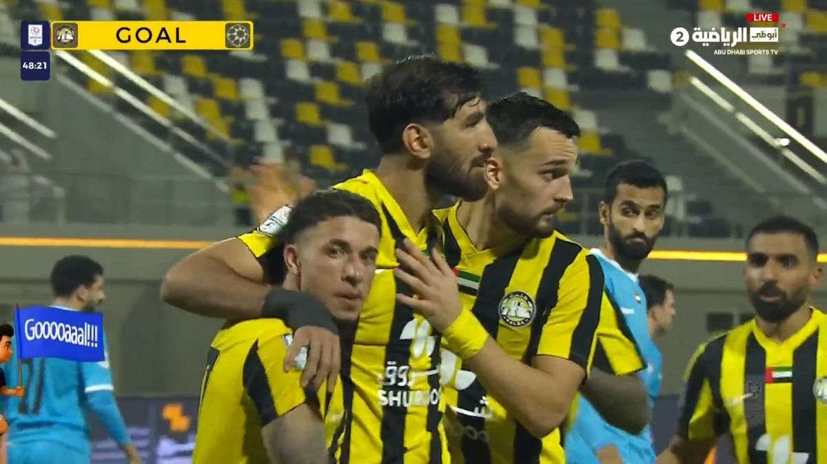 گل اول الاتحاد کلبا به دبا الفجیره (مغانلو - پنالتی)