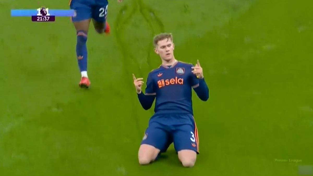 گل اول نیوکاسل به منچستر سیتی (لویس هال)