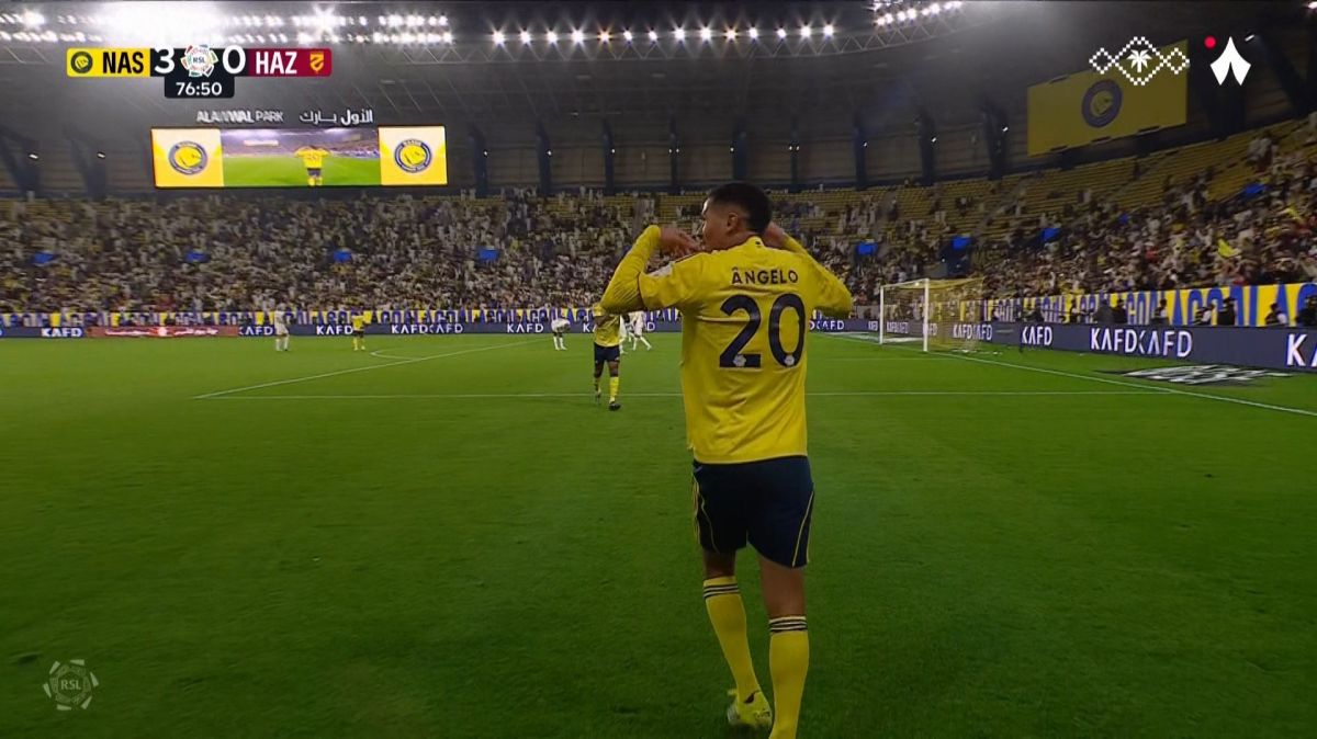 گل سوم النصر به الحزم (آنجلو گابریل)