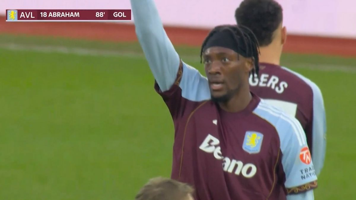 گل اول استون ویلا به لیدزیونایتد (تامی آبراهام)