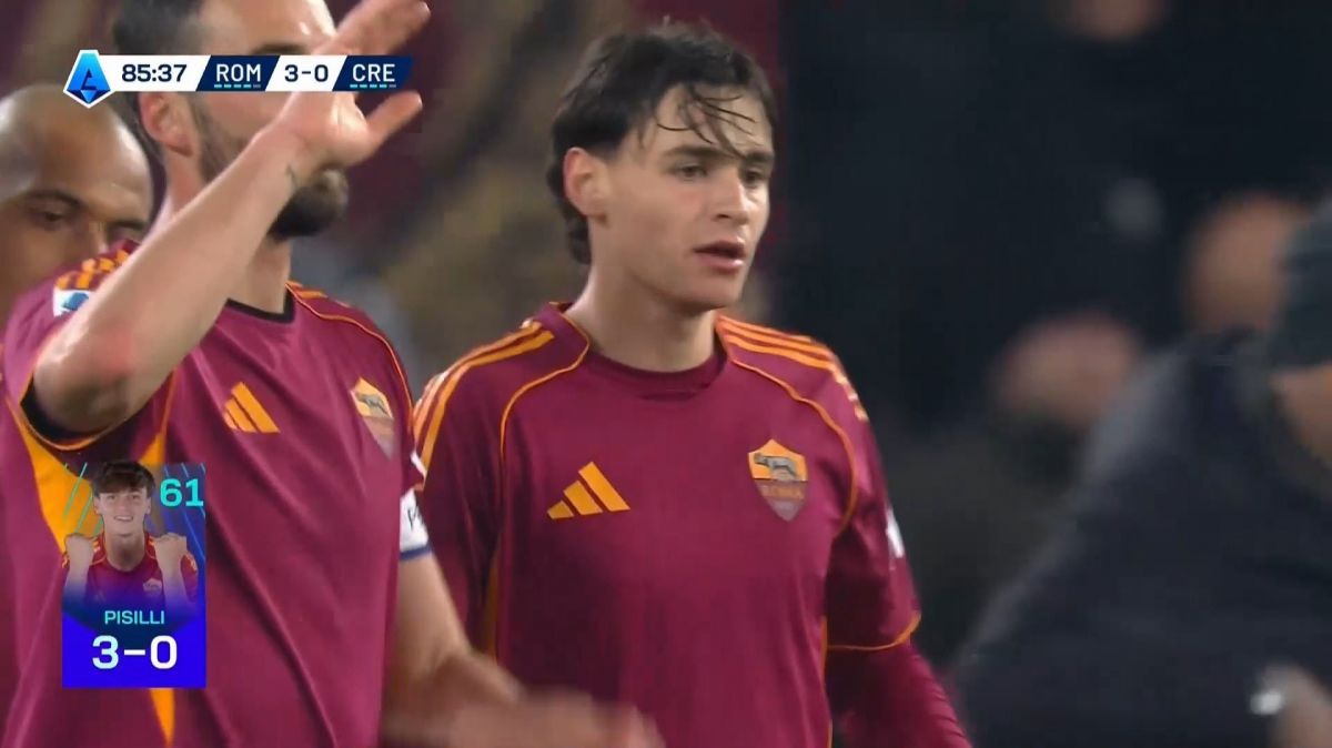 گل سوم رم به کرمونزه (نیکولو پیسیلی)