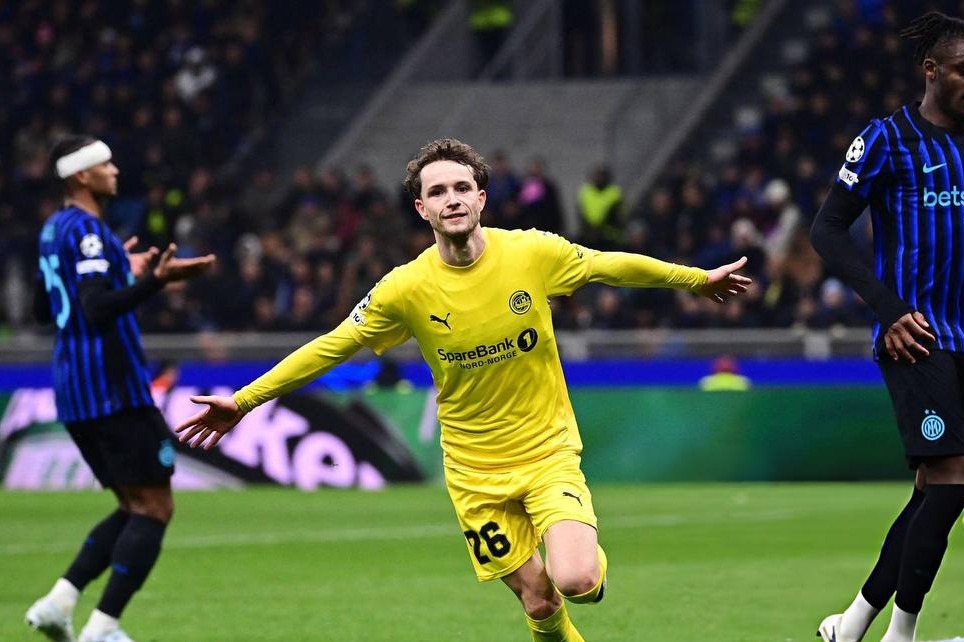 حذف اینتر از لیگ قهرمانان اروپا به دست تیم نروژی