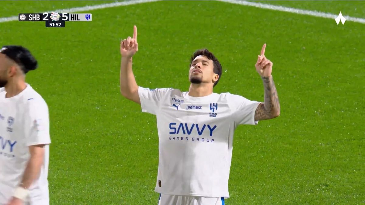 گل پنجم الهلال به الشباب (مارکوس لئوناردو)