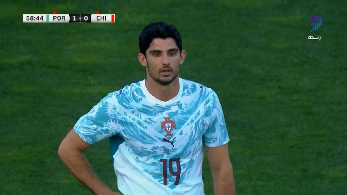 گل اول پرتغال به شیلی (گوئدس)
