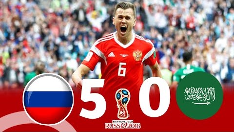 افتتاحیه جام جهانی 2018؛ روسیه 5-0 عربستان سعودی
