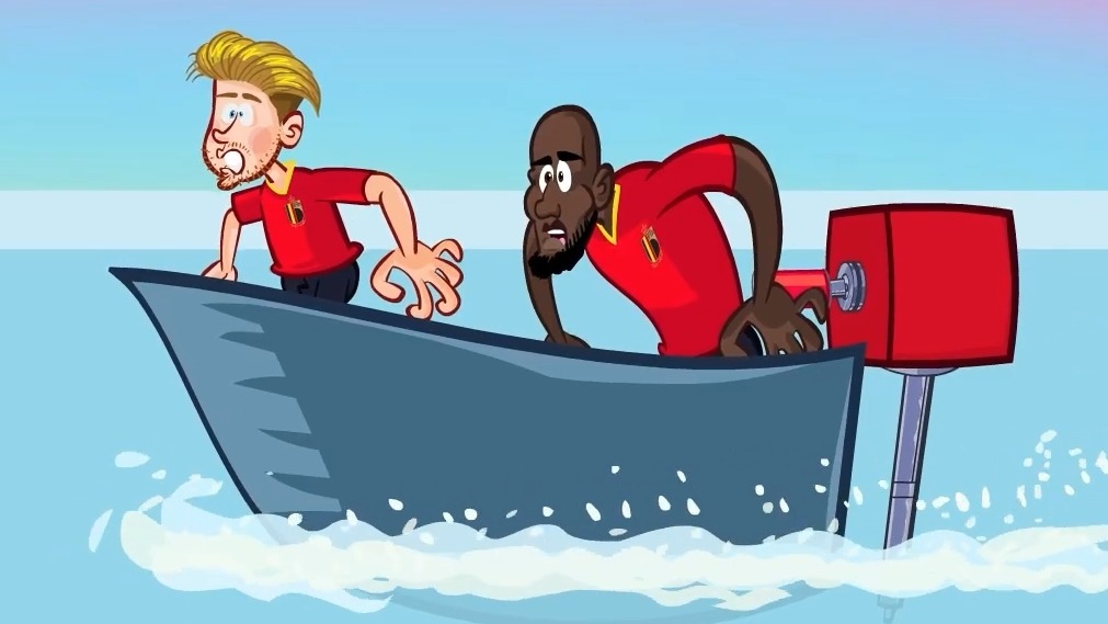 انیمیشن فان بازی ایران 0-0 بلژیک