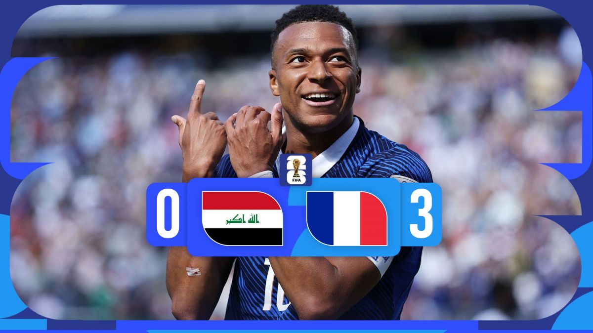 خلاصه بازی فرانسه 3-0 عراق