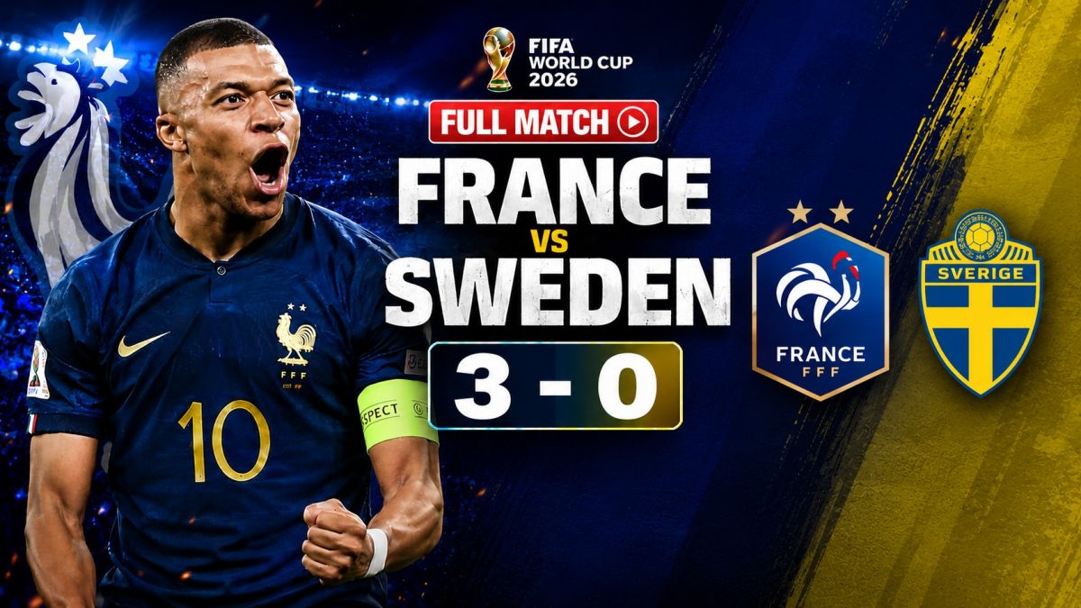 بازی کامل فرانسه 3-0 سوئد