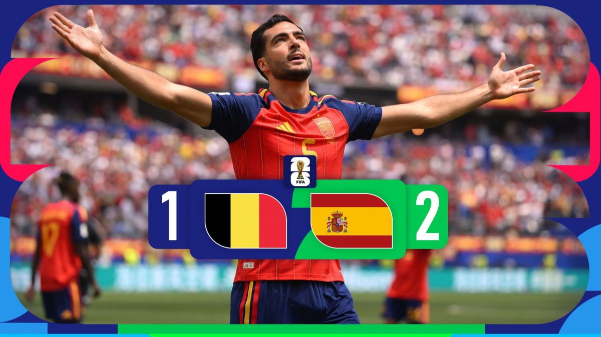 خلاصه بازی اسپانیا 2-1 بلژیک