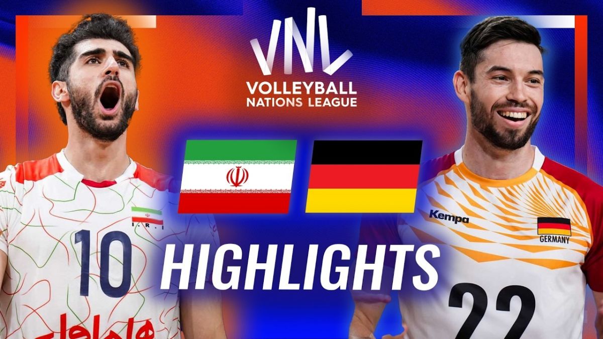 خلاصه والیبال ایران 3-2 آلمان (لیگ ملت های والیبال)