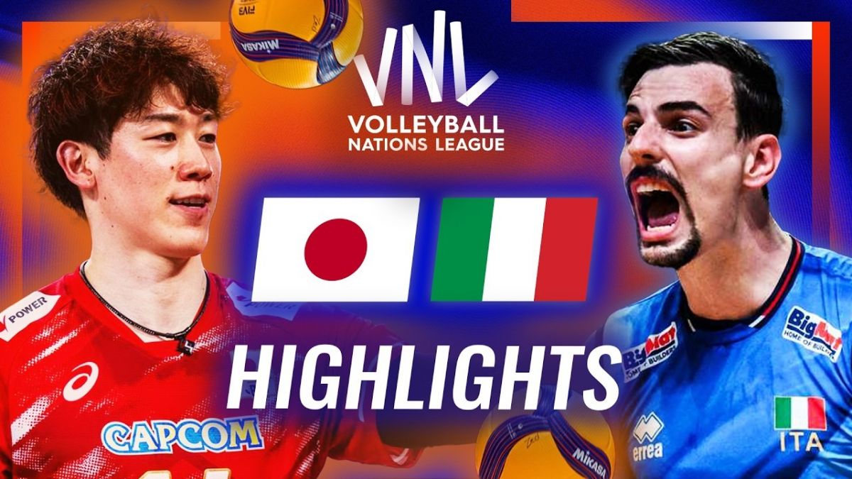 خلاصه والیبال ژاپن 3-2 ایتالیا (لیگ ملت های والیبال)