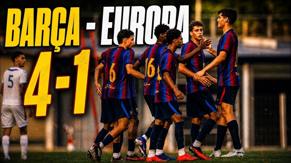 خلاصه بازی بارسلونا 4-1 سی ای اروپا