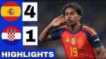 خلاصه بازی اسپانیا 4-1 کرواسی