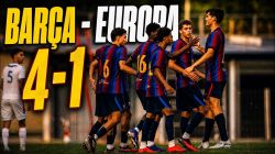 خلاصه بازی بارسلونا 4-1 سی ای اروپا