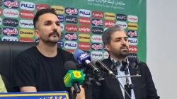 کنفرانس خبری محمد نوری سرمربی نفت آبادان پس از تساوی مقابل سپاهان