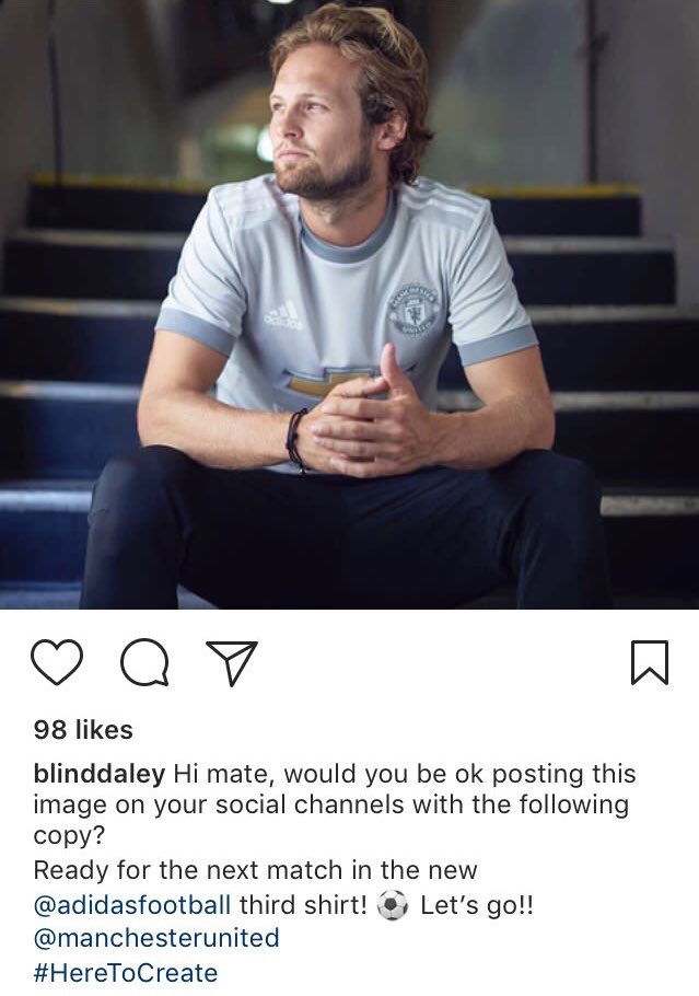 سوتی جالب مدافع یونایتد در اینستاگرام عکس