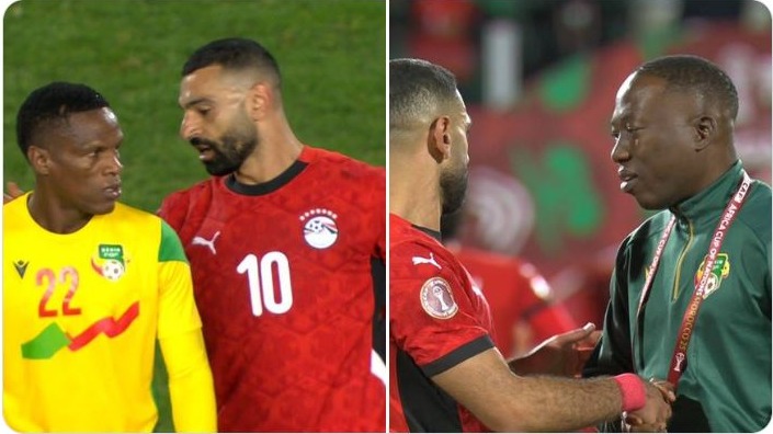 خوشحالترین بازیکن بنین؛ پیراهن صلاح را تصاحب کرد