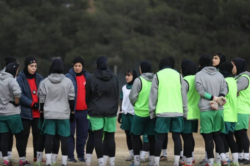 برگزاری ریکاوری بانوان پرسپولیس در ورزشگاه شهید کاظمی