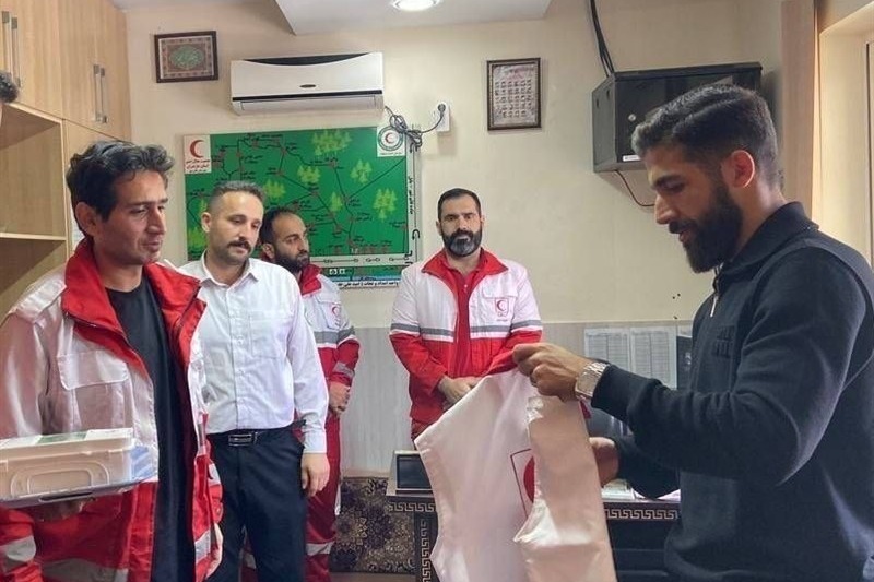 پیوستن فرشاد فرجی به پویش هلال احمر برای کمک به آسیب دیدگان