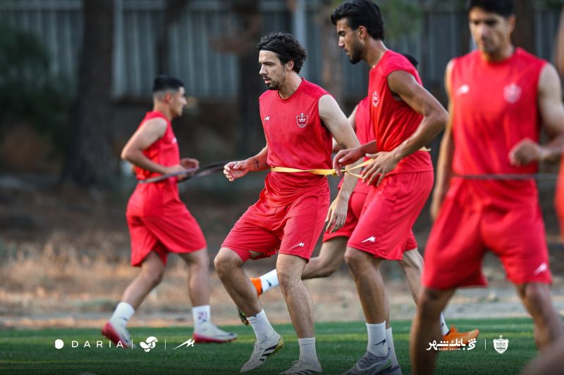 گزارش تصویری؛ تمرین پرسپولیس در روز پرشایعه!