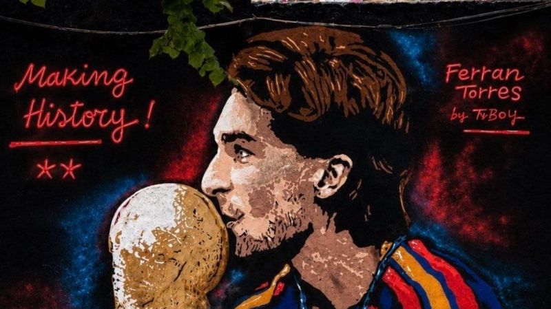 دیوارنگارههای بارسلونا، فران تورس را جاودانه کرد