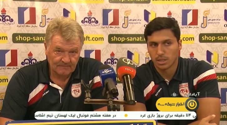 کنفرانس خبری مربیان نفت آبادان 3(4)-(3)3 تراکتورسازی / ملوان 0-1 سپیدرود