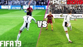 مقایسه شوتزنی در بازی Fifa 19 و Pes 19