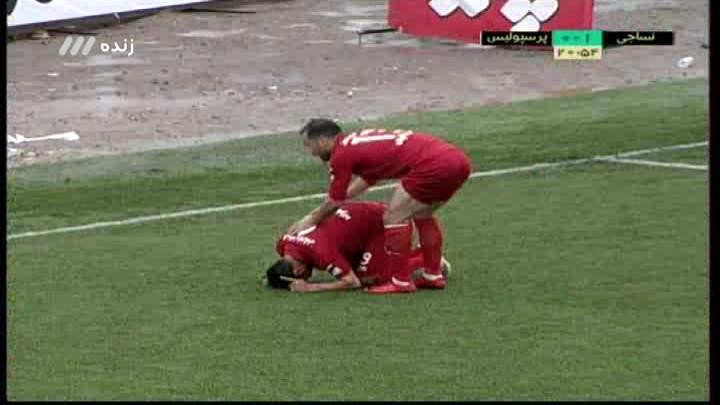 گل اول نساجی به پرسپولیس (محمد مهدی نظری)