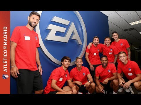 بازدید بازیکنان اتلتیکو مادرید از Ea sports سازنده بازی فیفا