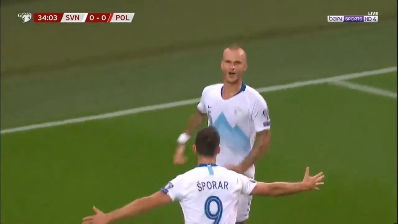 خلاصه بازی اسلوونی 2-0 لهستان