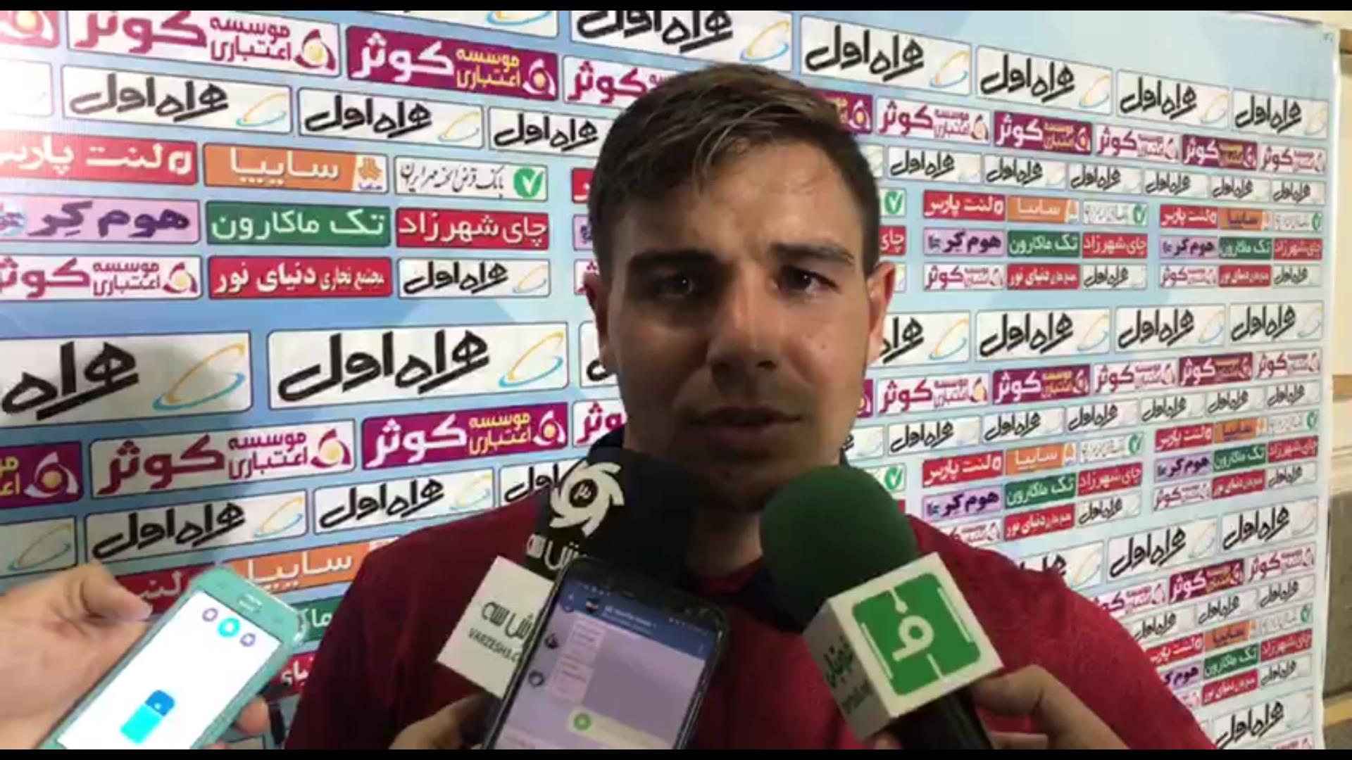 اختصاصی/ صحبت های مهدی نظری و علی اصغر عاشوری بعد از بازی سایپا - نساجی