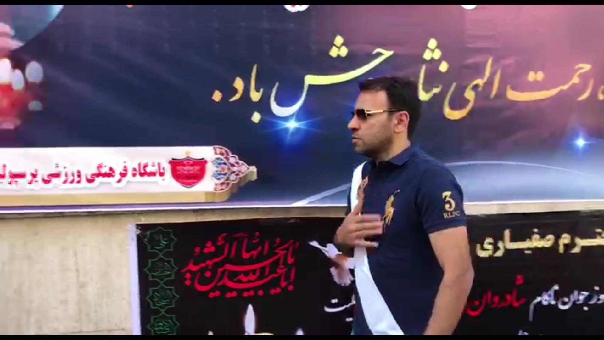 اختصاصی/ حضور محسن خلیلی در مراسم ختم عماد صفیاری