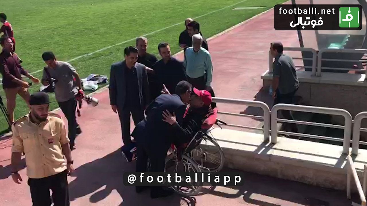 اختصاصی/حضور محمد حسن انصاری فرد در تمرین امروز پرسپولیس 25 مهر