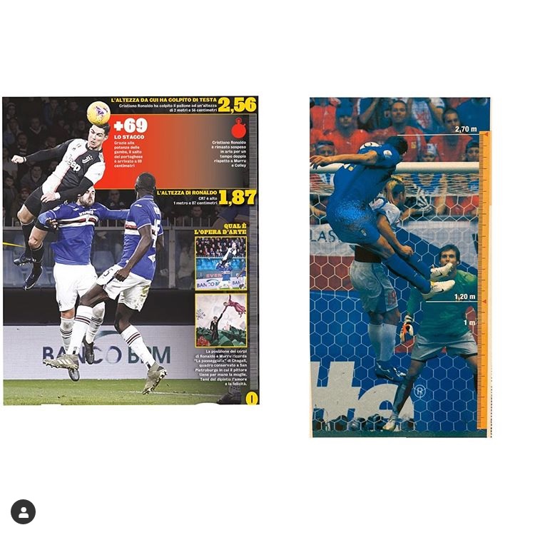 ماتراتزی: رونالدو، تو تقریبا مانند من پریدی!
