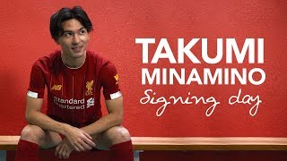 اولین روز حضور مینامینو در باشگاه لیورپول