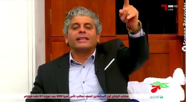 شعر لیث نوبری در برنامه شبکه قطر برای برد ایران مقابل چین